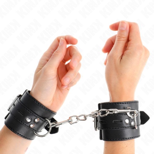 Kink Adjustable Black Wrist Cuffs for Control