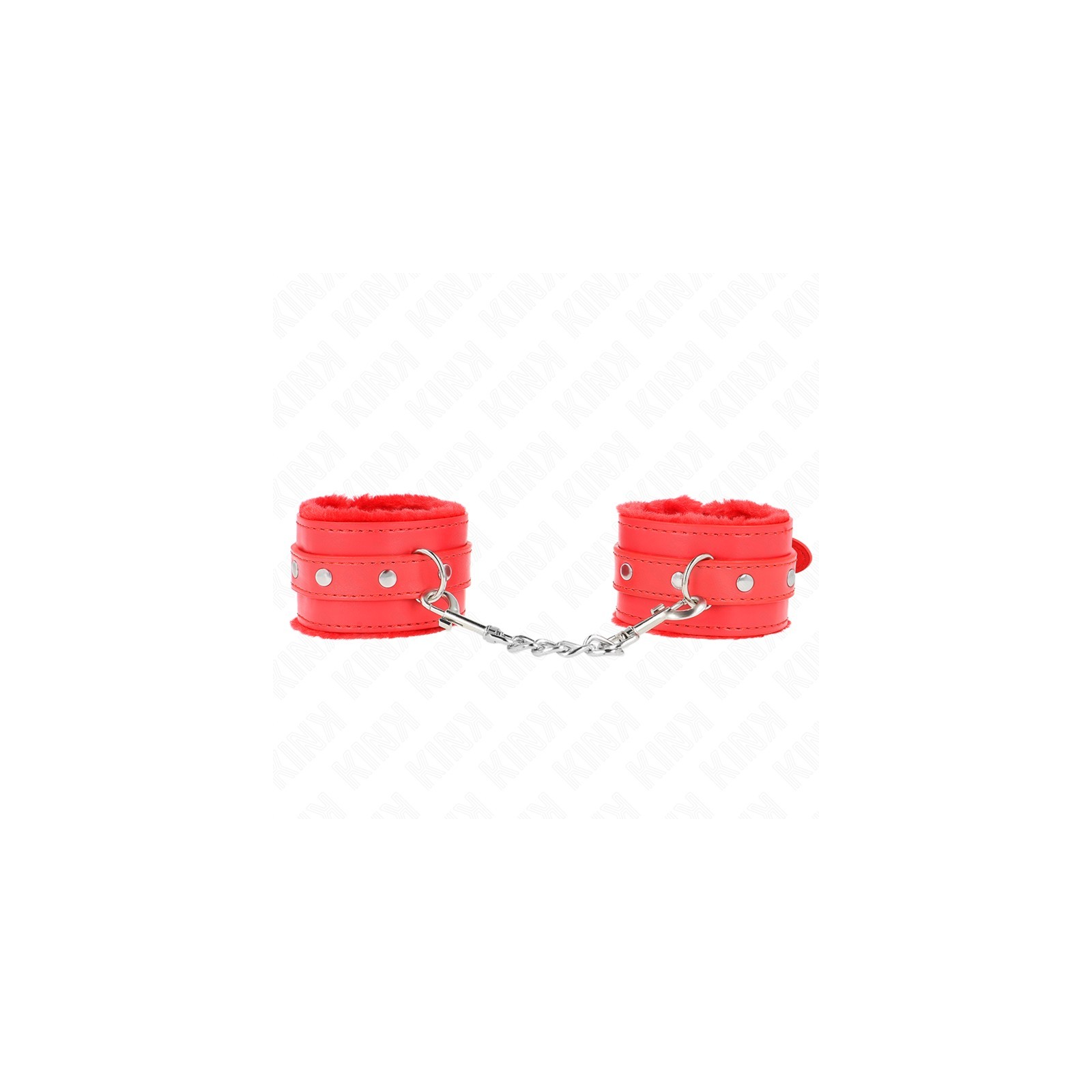 Kink Premium Padded Wrist Restraints Red for BDSM