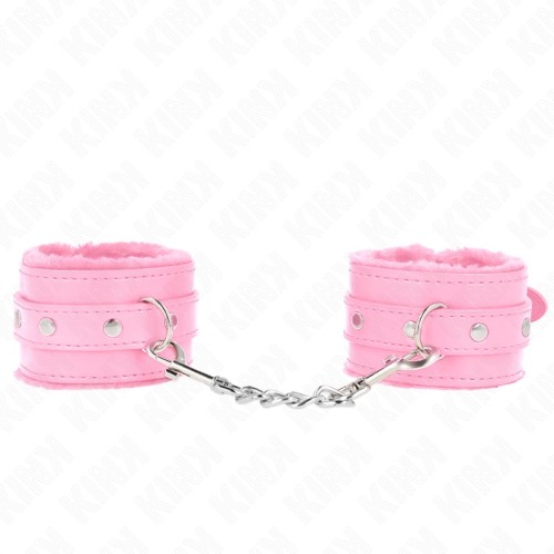 Premium Pink Padded Wrist Cuffs for BDSM Fun