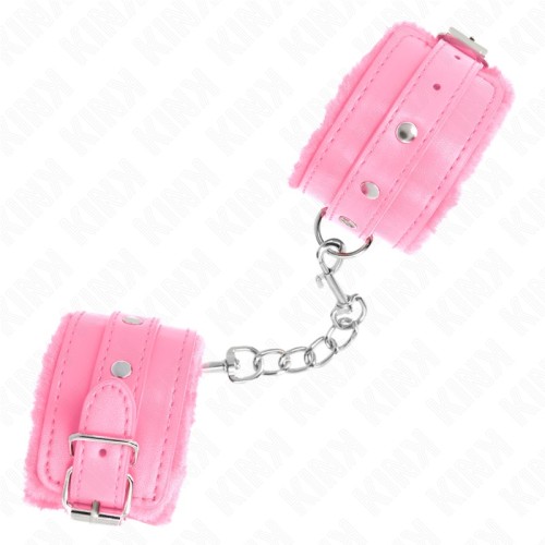 Premium Pink Padded Wrist Cuffs for BDSM Fun