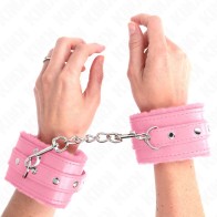 Premium Pink Padded Wrist Cuffs for BDSM Fun