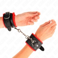 KINK Premium Padded Cuffs Pink Black