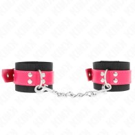 Kink Black Nylon Wrist Cuffs for BDSM Play