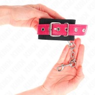 Kink Black Nylon Wrist Cuffs for BDSM Play