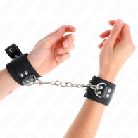 Adjustable Black Nylon Wrist Restraints for BDSM