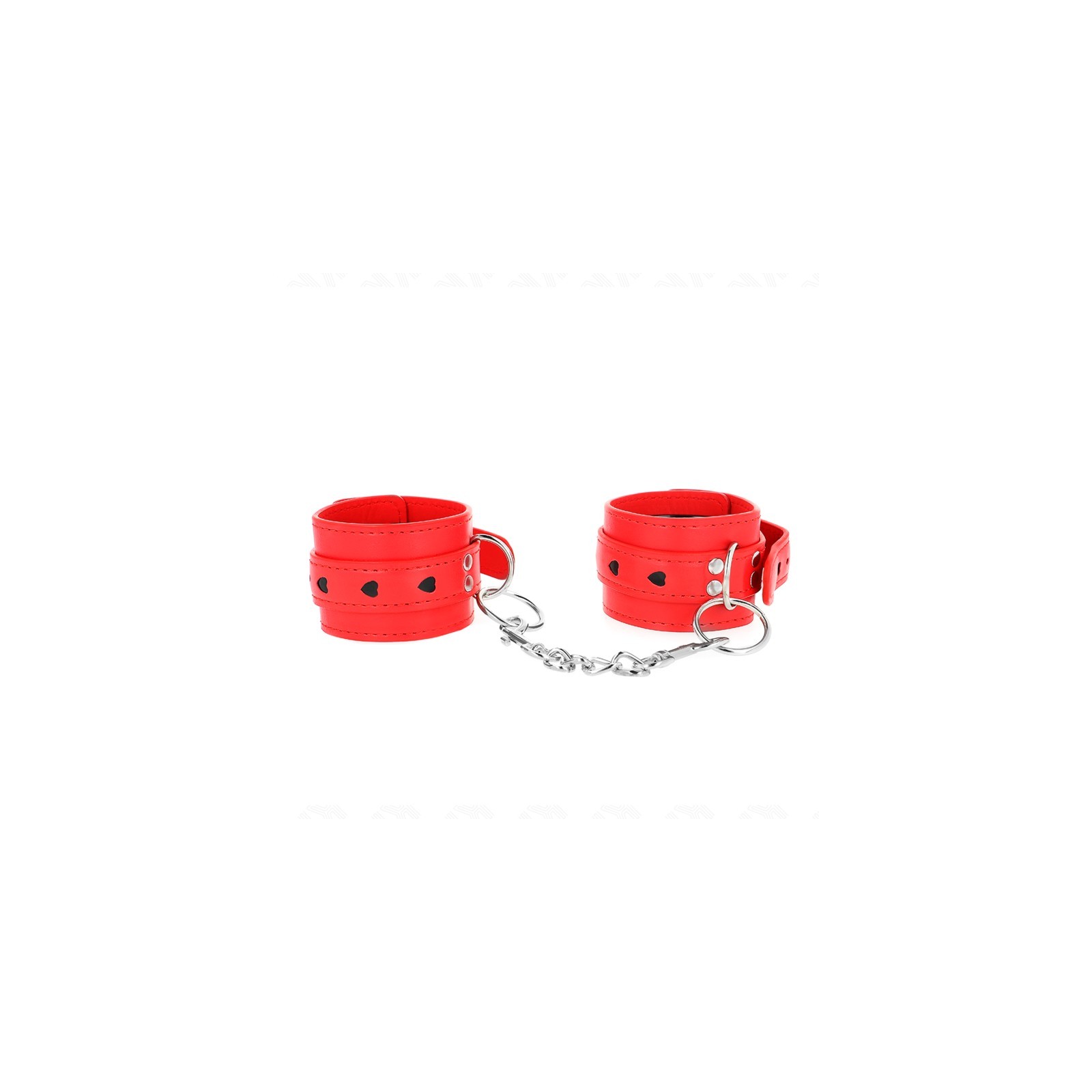 Kink Adjustable Red Wrist Cuffs - BDSM Control