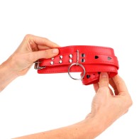 Kink Adjustable Red Wrist Cuffs - BDSM Control