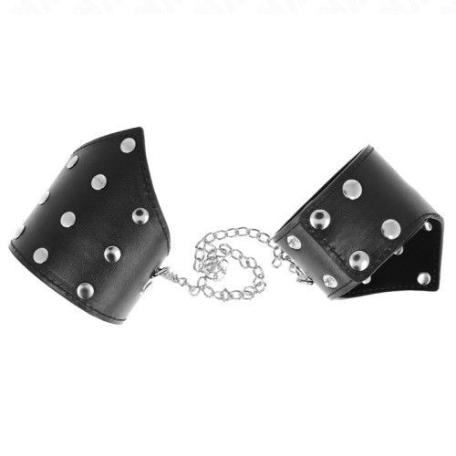 Kink Pointed Style Black Wrist Restraints