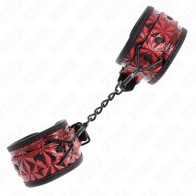 Kink Adjustable Diamond Pattern Wristbands Dark Red