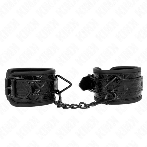 Kink Adjustable Diamond Pattern Wrist Restraints for BDSM Fun