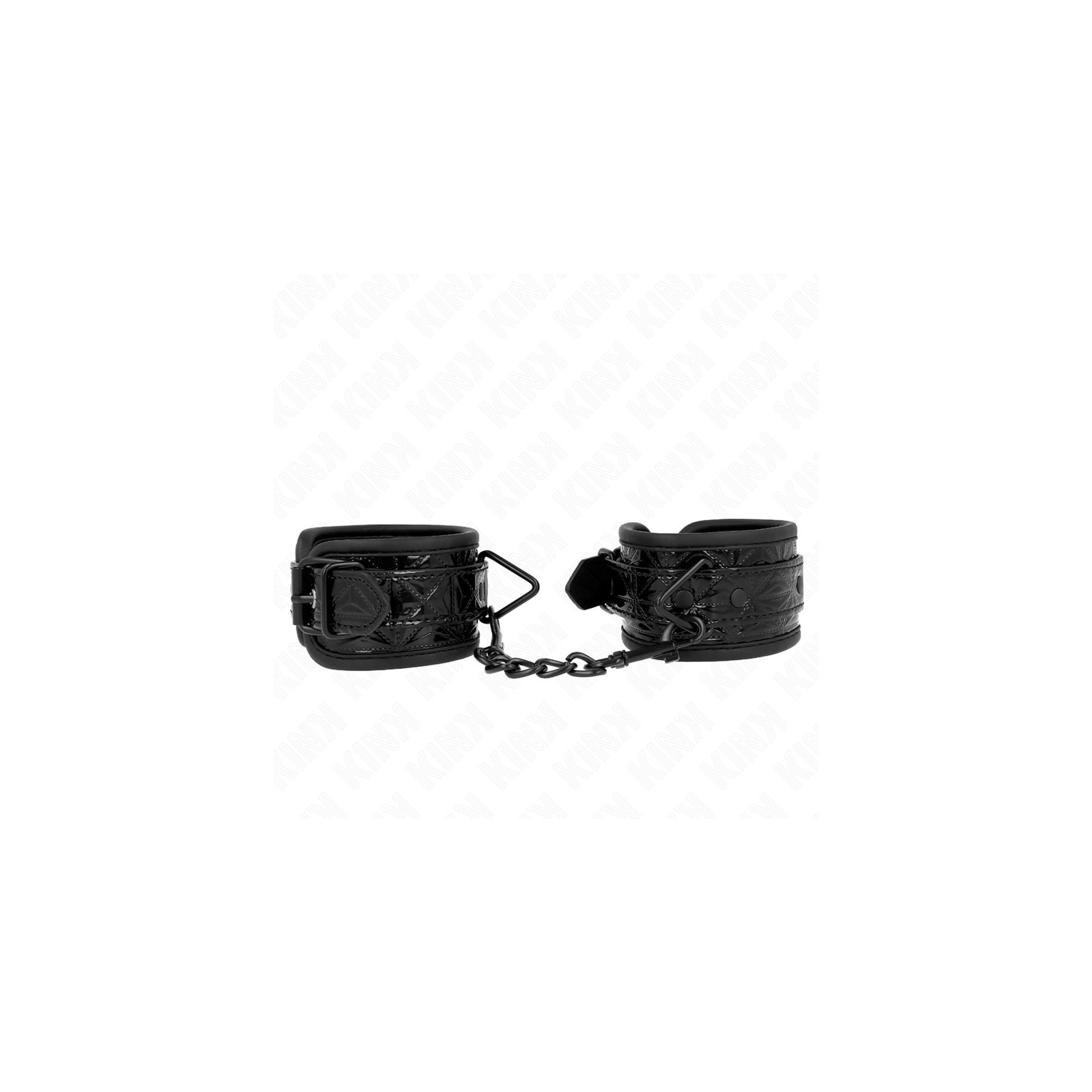 Kink Adjustable Diamond Pattern Wrist Restraints for BDSM Fun