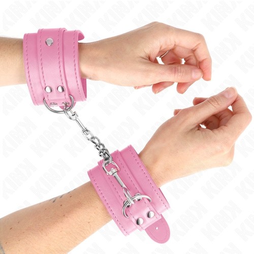 Kink Adjustable Pink Wrist Cuffs