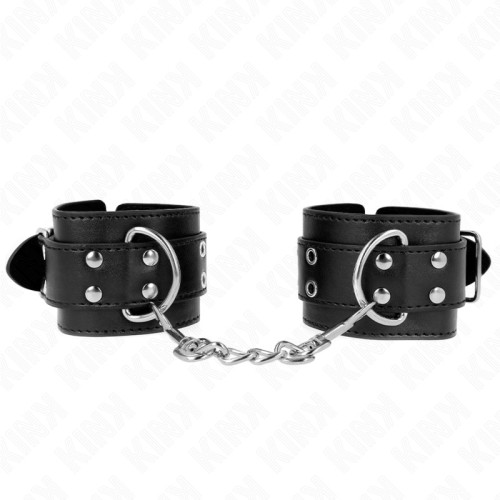 Kink Adjustable Double-Line Studded Wristbands Black