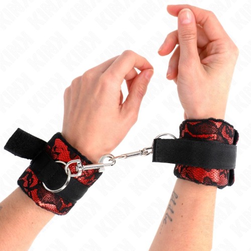 Kink Wrist Cuffs Red-Black