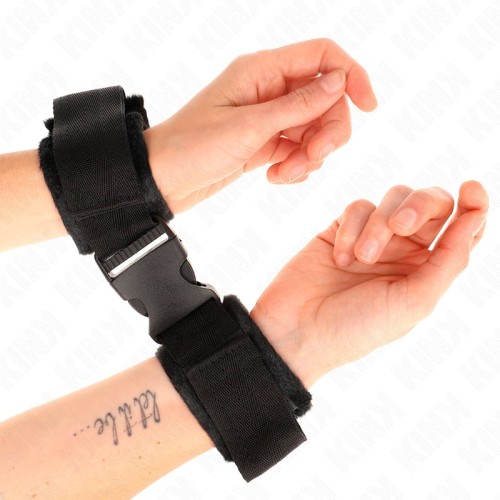 Kink Nylon Adjustable Wrist Cuffs - Ultimate BDSM Comfort