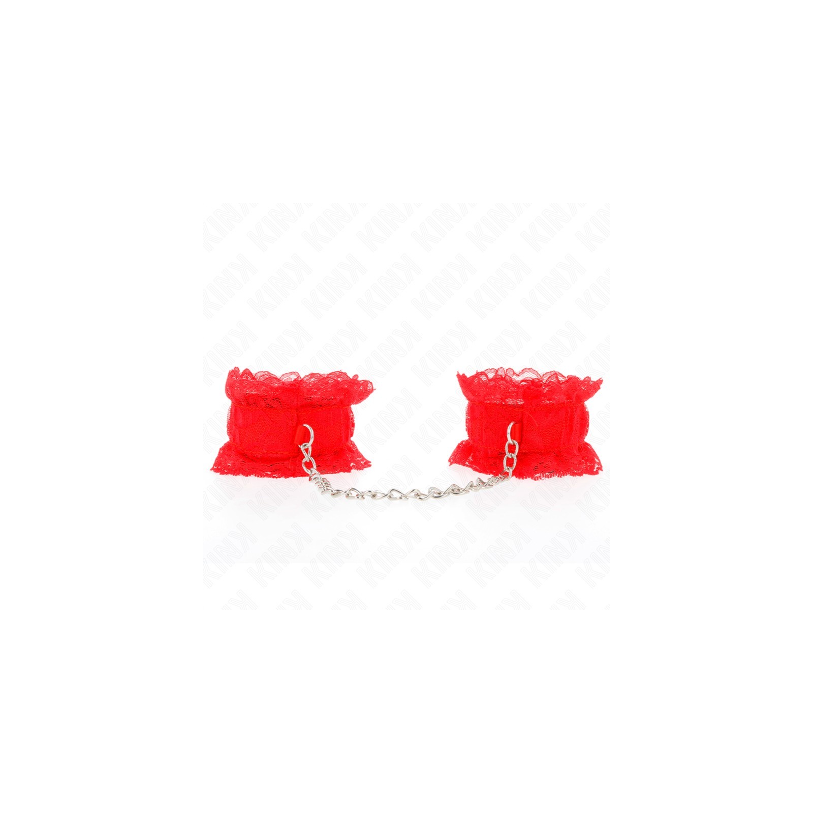 Kink Red Lace Wrist Cuffs - BDSM Style