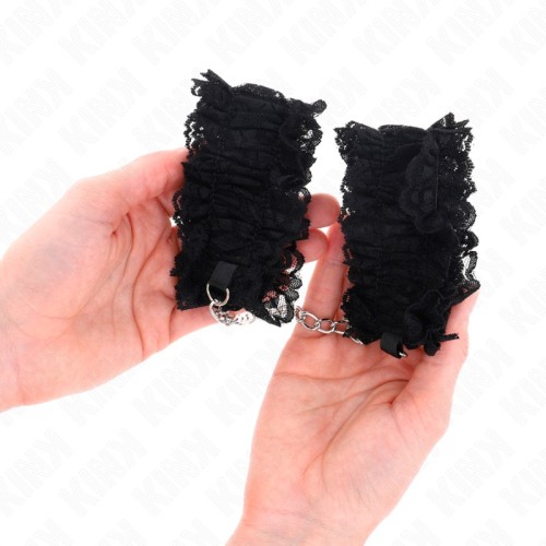 Kink Elastic Lace Wrist Cuffs for BDSM