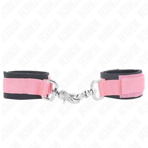 Kink Adjustable Neoprene Wrist Cuffs Pink