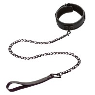 Collar y Correa de Cuero Ajustable para BDSM