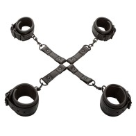 Nocturnal Adjustable Hog Tie Connector in Black Leather