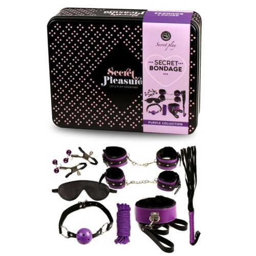 Secretplay BDSM Bondage Set 8pcs Purple/Black