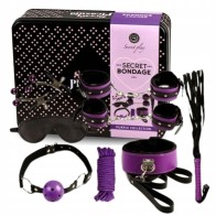 Secretplay - Bondage Bondage Bdsm Set 8pcs Lila / Negro