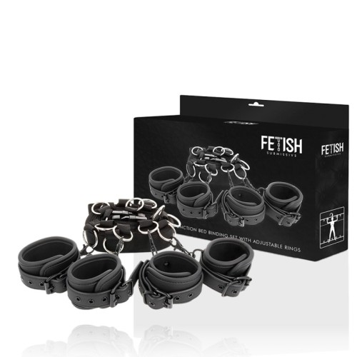 Set Ataduras Cama Luxury Fetish Submissive - Control y Placer