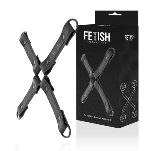 Fetish Submissive Vegan Leather Restraint for Bondage Play