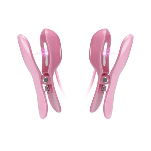 Romantic Wave Nipple Clamps with Vibration - Intense Pleasure