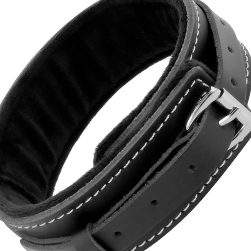 Darkness High-Quality Leather Collar with Leash