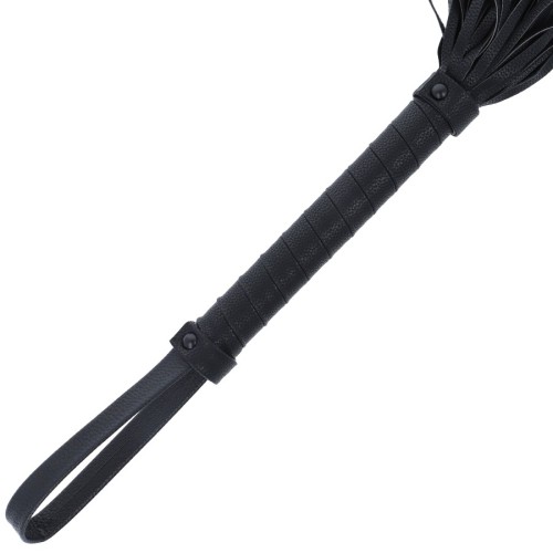 Darkness Black Bondage Whip - 42cm Adjustable Handle