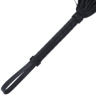 Darkness Látigo Bondage Negro - Mango Ajustable de 42 cm