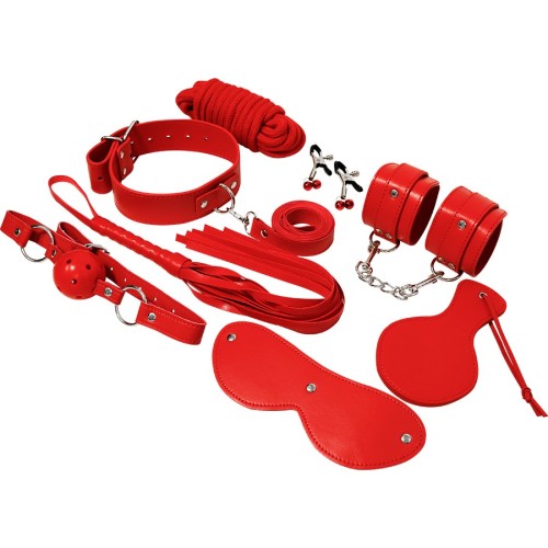 Kit Fetiche Bondage BDSM Serie Roja Conjunto Completo