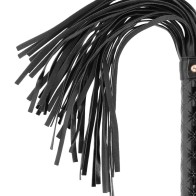 Begme Black Edition Vegan Leather Whip - Ideal for Fetish Play