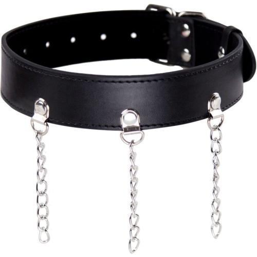 Collar Fetish Con Anillas Para Juegos BDSM