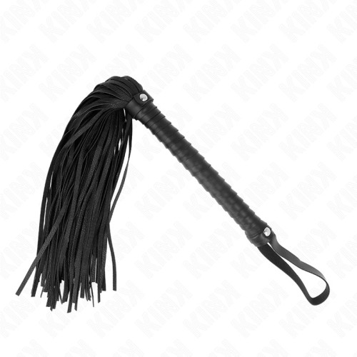 Kink - Textured Handle Whip Black | Power and Pleasure