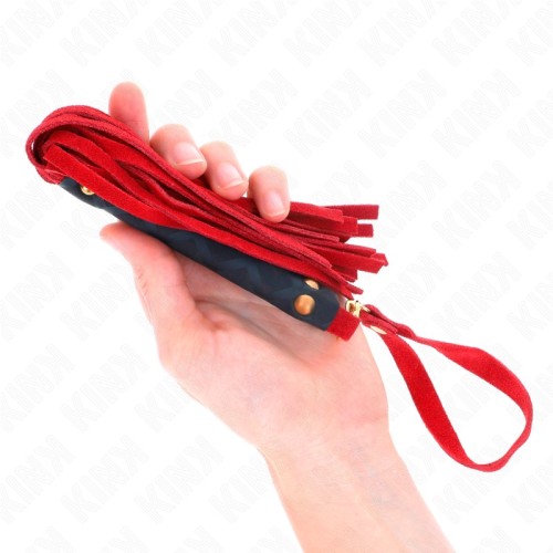 Kink Mini Faux Suede Whip Red