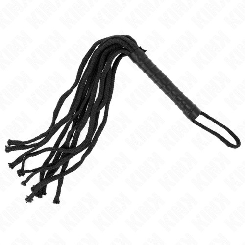 Kink Black Rope Whip - Enhance Your Fantasy