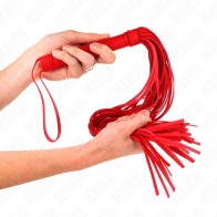 Kink Soft PVC Whip Red - Elegance and Intensity in Play