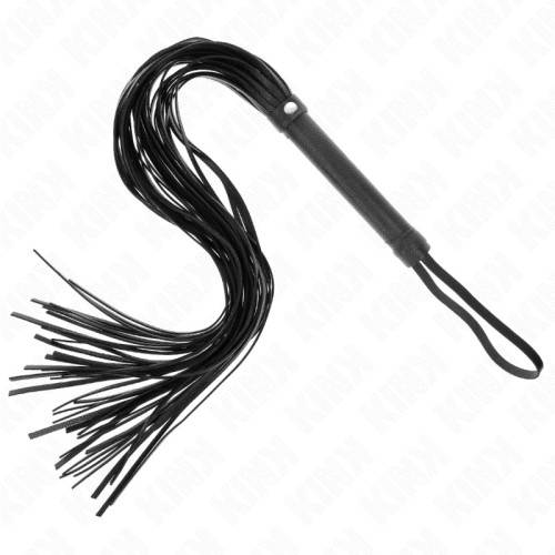 Kink - Látigo Pvc Blando Negro 70 Cm - Accesorio BDSM