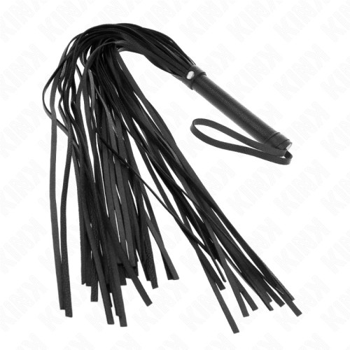 Kink - Látigo Pvc Blando Negro 70 Cm - Accesorio BDSM