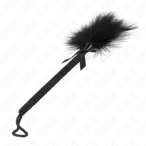 Kink Nylon Whip with Feathers - Sensory Play and Pleasure