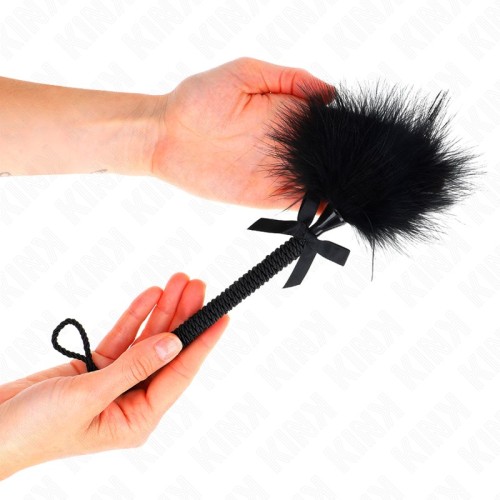 Kink Nylon Whip with Feathers - Sensory Play and Pleasure