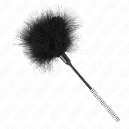 Kink Feather Tickler with Rhinestone Handle - 27 cm