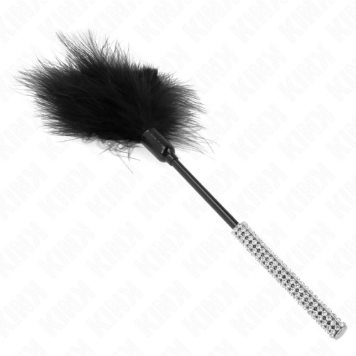 Kink Feather Tickler with Rhinestone Handle - 27 cm