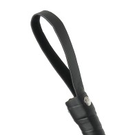 Fetish Fantasy Black Leather Whip - Limited Edition