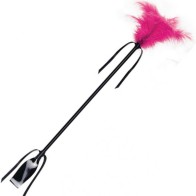 Secretplay Whip & Feather Black and Fuchsia