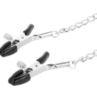 Darkness Nipple Clamps with Chain Black