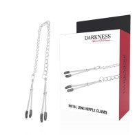 Darkness - Pinzas Ajustables Para Pezones Metal - Desata tus Deseos