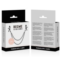 Begme Nipple Clamps with Chain - BDSM Essentials